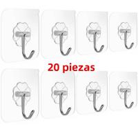 Gancho Adhesivo Transparente Multiusos Para Pared Puerta Clavija Toalla Baño Cocina Pack De 1/10/20/50/100PCS - details 1