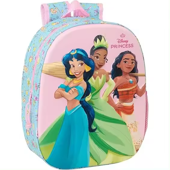 Mochila 3D PRINCESAS DISNEY 27x10x33 cm - 1