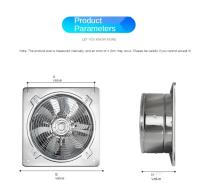 Ventilador De Extractor De Acero Inoxidable Para Baño Y Cocina 6'' 7'' 8'' Con Tubo De Ventilación Adecuado Para Toilette Y Ventana - details 7