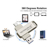Pendrive USB 3.0 Tipo C 128GB 64GB MicroDrive Para Teléfono Y PC Regalo Flash Disk Stick De Alta Velocidad Compatible Con Windows Y Android - details 2