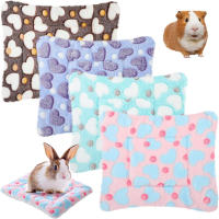 Cama De Algodón Fleece Para Pequeños Animales Invierno Cálido Surtido De Colores Hamster Conejo Erizo Chinchilla Accesorios De Jaula - details 0