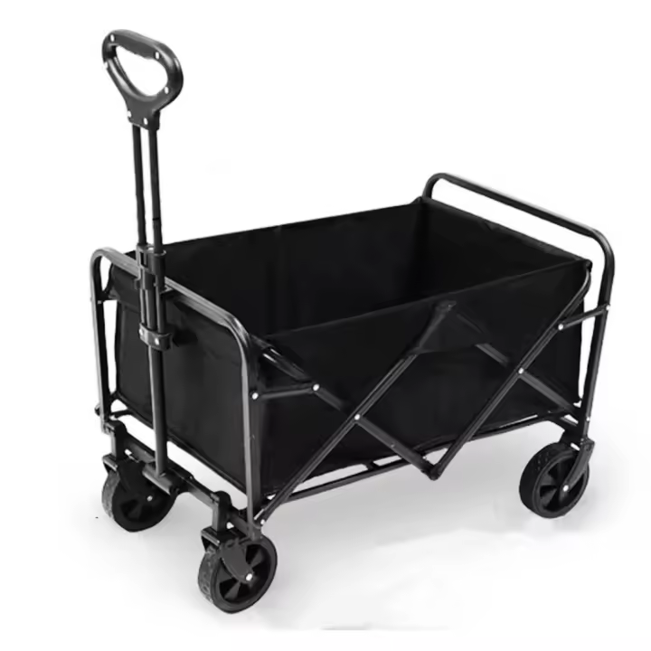 Carro de Mano Plegable, carro de camping, Carrito de Playa y Transporte para Jardín Casa Almacén 4 Ruedas, todoterreno - 1
