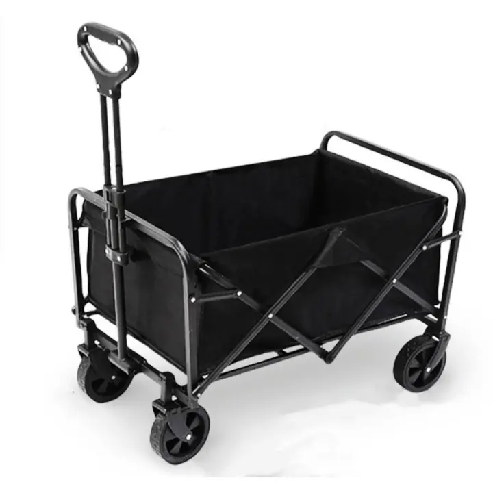 Carro de Mano Plegable, carro de camping, Carrito de Playa y Transporte para Jardín Casa Almacén 4 Ruedas, todoterreno - 1
