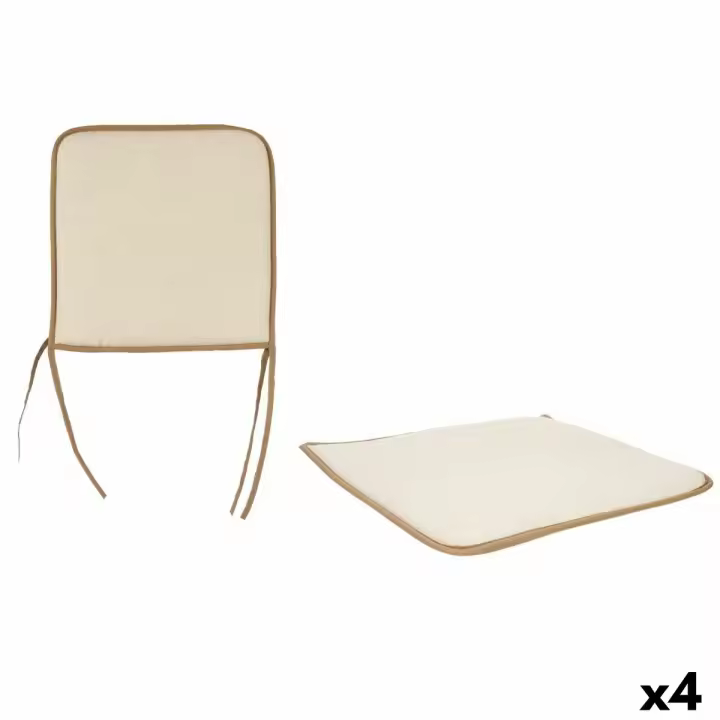 Cojín para sillas 38 x 2,5 x 38 cm (4 Unidades) - 1