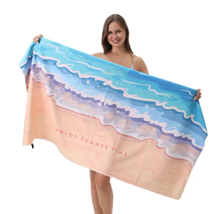 Toalla de playa anti-ultravioleta, producto de moda, para viajes, yoga, deportes, toalla de secado rápido, toalla de baño con protección solar para la playa. - 1