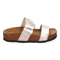Davinia Shoes Sandalia de Mujer Planas Material Bio, Pala Fina, Comodas y Elegantes, Talon Abierto y Decorada con Hebilla, Ideales para Primavera-Verano Shoes&Blues.es M-282-Champan - details 1