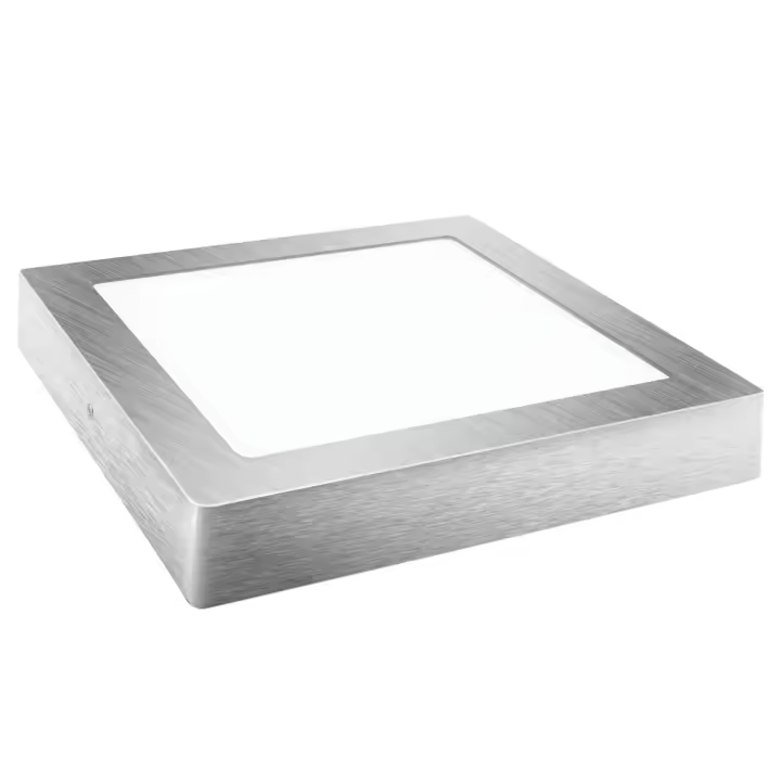 Downlight LED Superficie Cuadrado Plata 6W Neutra Matel - 1