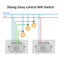 Interruptor Táctil Inteligente WiFi Tuya 1Pared 2Maneras Panel De Vidrio Para Alexa Google Home Smart Life Interruptores De Pared Para Escaleras - details 15