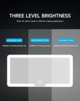 Espejo De Auto Con Visera Y Maquillaje LED Táctil Modos De Luz Ajustable Recargable Espejo Interior Para Coche Vanidad Trasera - details 4