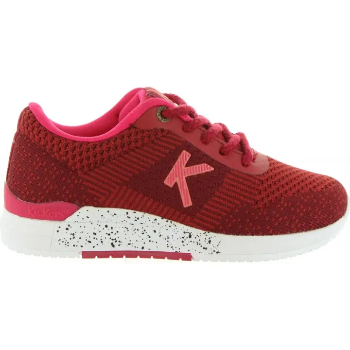 Zapatillas deporte de Mujer y Niña y Niño KICKERS 522010-30 KNITWEAR 183 BORDEAUX FUSHIA - 1