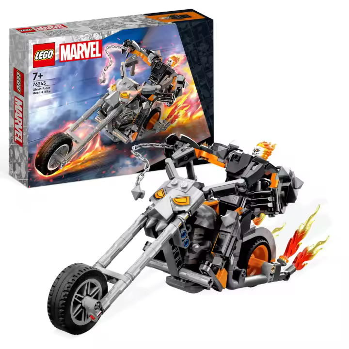 Meca y Moto del Motorista Fantasma - LEGO MARVEL 76245 - 1