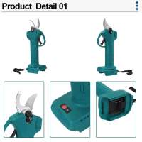 Tijeras De Podar Eléctricas Sin Cable 40mm Herramienta De Corte Para Ramas De Árbores Frutales Compatible Con Batería Makita 18V - details 1