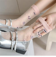 Calcetines De Verano Para Mujer Delgados Y Translúcidos Con Dibujos De Oso De Dibujos Animados Casual Y Trendy Kawaii Calcetines Largos Respirables Para Damas - details 5