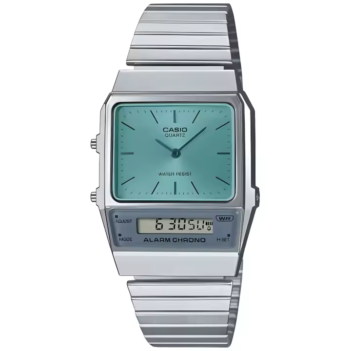 reloj digital analógico unisex vintage Casio AQ-800EC-2A alarma cronógrafo - 1