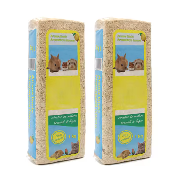 2 Kg Virutas de Madera Lecho Higienico para Mascotas Serrín para Gato Animales Pequeños Hámster Conejo Loro Ardilla - 1