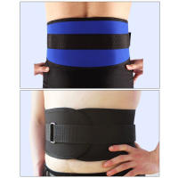 Cinturón De Pesas Para Gimnasio Ajustable Soporte De Cintura Para Squat Dumbbell Barbell Muay Thai Deadlifts Fitness Negro Y Azul - details 3