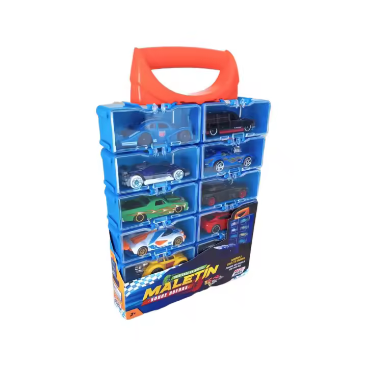 Maletín con 12 Vehículos 1:64 Vehículos para jugar MODELMOVIL - 1