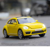 Coche De Juguete Beetle a Escala 1/32 Con Sonido Y Luz Función De Retroceso De Rueda Regalo Para Niños Modelo De Metal Sin Batería - details 0