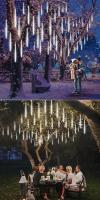 Luces De Lluvia De Meteoros Solares Impermeables Para Jardín 8 Tubos Decoración De Navidad Fiesta De Año Nuevo Boda Halloween - details 1