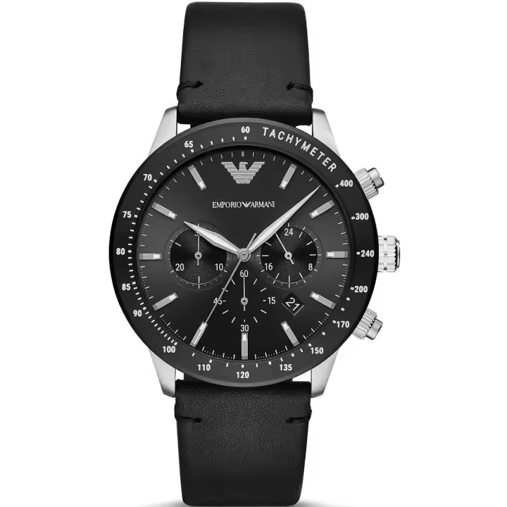 Emporio Armani Reloj hombre AR11243, con calendario, Incluye Caja Original, Diámetro: 43MM - 1