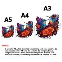Puzzle De Madera Con Tema De Animales Y Aves Juego Inteligente Para Adultos Y Niños Regalo Festivo Significativo - details 2