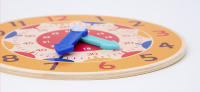 Reloj De Madera Multicolor Para Niños Juguetes Educativos Montessori Ayuda En La Comprensión De La Hora Minuto Y Segundo Para Preescolares - details 3