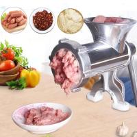 Picadora De Carne Manual, Relleno De Salchichas Relleno Acero Inoxidable Aleación, Aluminio, Picar Carne para El Hogar De Procesador De Alimentos Multifuncional - details 0