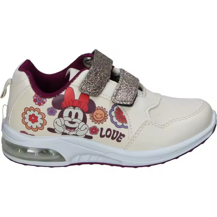 LEOMIL | Zapatilla Deportiva Minnie Mouse - Zapatillas Infantiles Diseño Minnie Mouse con Licencia Oficial – Sneakers de Niña Cómoda y de Alta Calidad – Zapatillas con Cierre de Velcro - Máxima sujeción - Modelo DM010055 - 1