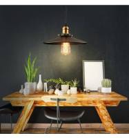 Lámpara Colgante Vintage Estilo Edisón Para Sala De Estar Y Restaurante Soporte De Hierro Industrial Retro E27 Para Iluminación De Restaurantes Y Hogares - details 6
