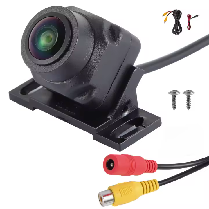 Cámara De Visión Para Coche HD CMOS 170° Visión Nocturna Para Frente Lateral Y Trasero Pantalla LCD IP67 Impermeable Universal DC 12V - 1