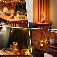 Lámpara De Mesa LED Sin Cable Retro Para Bar Rechargeable Toque Con Iluminación Dimmable Para Decoración De Hogar Y Exterior Luz Nocturna Para Dormitorio Y Restaurante - details 6