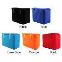 Bolsa De Protección Para Cámara DSLR Canon Nikon Sony Con Partición Y Piel De Velvet Bolsa Suave Antichoque Para Lentes De Cámara - details 2