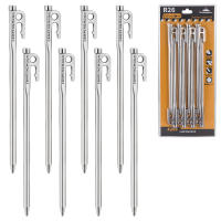 6/8pcs Palos De Tenda De Acero De Gruesa Con Gancho Y Agujero Para Acampar Al Aire Libre Y Canopy De Tenda - details 2