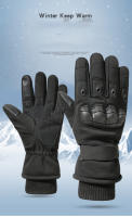 Guantes Tácticos De Invierno Para Hombre Y Mujer Guantes Deportivos Tácticos Termales Con Pantalla Táctil Para Ciclismo Esquí Y Entrenamiento - details 2