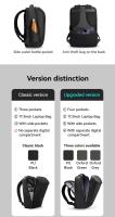 Mochila De Negocios impermeable para hombre, morral de viaje para ordenador portátil con carga USB, se adapta a ordenador portátil de 17 pulgadas y equipo técnico - details 3
