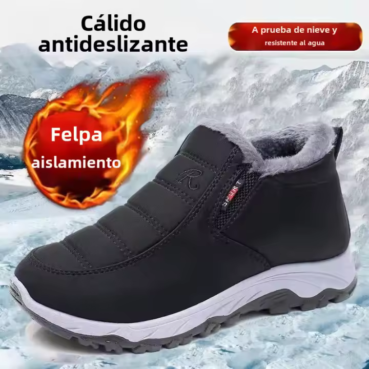 Zapatos De Mujer Otoño Invierno Casual De Algodón Con Suela Gruesa Calientes Antideslizantes Asequibles Con Envío Gratis Botas De Tobillo - 1
