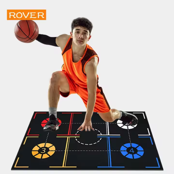 Alfombra De Entrenamiento De Baloncesto Antideslizante Y Silenciosa Para Niños Y Adolescentes Material Grueso Para Control De Bola Y Ejercicios De Dribling Interior - 1