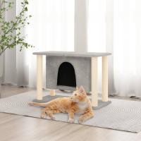 vidaXL Rascador para gatos con postes de sisal 50 cm Color Crema,  Gris claro,  Gris oscuro y mas - details 1