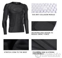 Chaqueta De Motocicleta Para Hombres Con Armadura Protección Moto Motocross Racer Gear De Capa Básica Equipamiento Protector - details 16