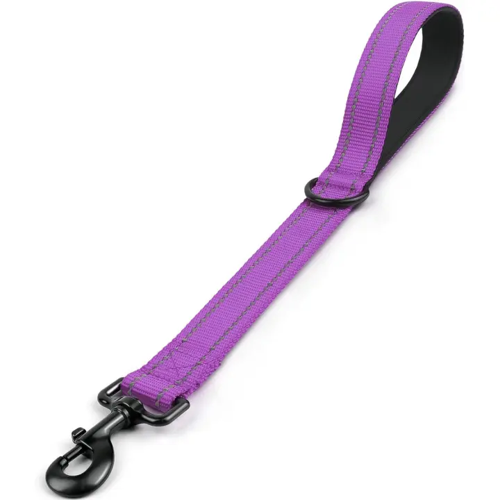 Correa Corta Para Perros Taglory Con Manija Padded Y Cinta Reflectante Correa De Nylon Resistente Para Entrenamiento Y Control - 1