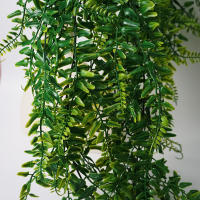 2pcs Eucalipto Artificial En Vínculo Planta Artificial Decoración Para El Hogar Y Bodas Colgante Falso Iva De Hojas Plásticas Para Exterior - details 6