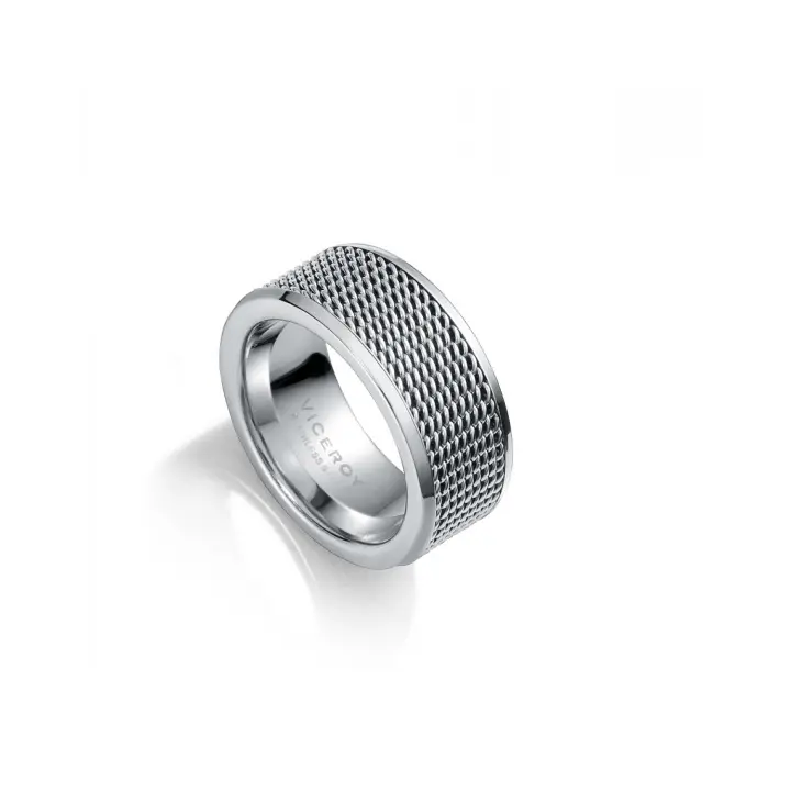 Viceroy 75153A02200 Anillo de Acero para Hombre Plateado - Talla 22 19 74mm - 1