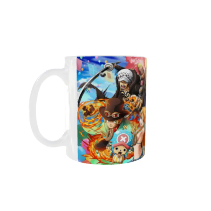 Taza One Piece Personajes – Mug Anime con Luffy y Tripulación | Regalo Otaku Stamina - 1