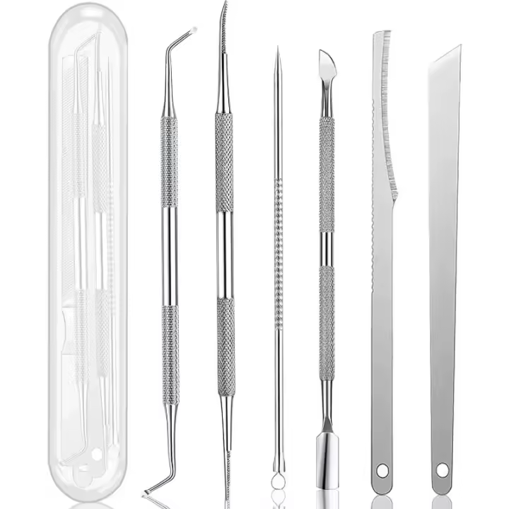 3/6Pcs Herramientas De Pedicura Cuidado De Cutículas Eliminador De Piel Dura Y Duro Herramienta De Cuidado De Pies Metal Nueva Herramienta De Belleza Y Salud - 1