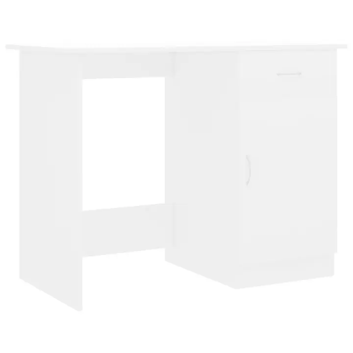 VidaXL Escritorio Newton 1 cajón + 1 puerta 76x100x50 cm - 1