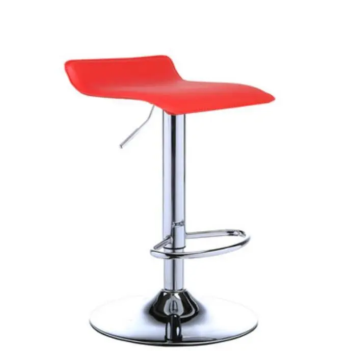 Silla giratoria de Bar alta ajustable, asiento nórdico moderno, elevador de escritorio frontal con taburete alto, respaldo de moda, silla de Bar con patas de Metal de estilo nordic,sillas de comedor PU - 1