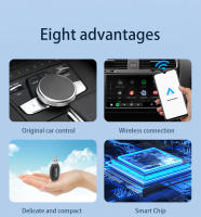Acodo 2en1 Mini Caja Para Coche CarPlay Android Auto USB Tipo-C Conexión Bluetooth WiFi Plug&Play Dongle Inteligente Sin Cable - details 17