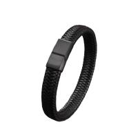 Pulsera De Cuero Trenzada De Moda Para Hombres Y Mujeres Regalo De Vestimenta Para Fiestas Viajes Banquetes Y Festivales - details 3