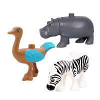 Bloques De Construcción Grandes Animales Y Dinosaurios Conjunto De Zoológico Compatible Con Bloques Duplo Juguetes Para Niños Regalo - details 15