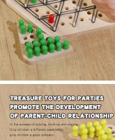 Juego De Tablero Interactivo De Geometría Para Fiesta Multiplayer Juego De Estrategia En Madera Para Familia Juego De Mesa De Enlazado De Cadenas Para Edad 7+ - details 6